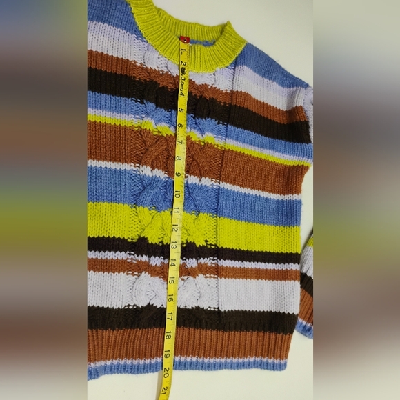 St. John's Bay Cable Knit Sweater Sz S Women's Pullover Crew Neck - Picture 5 of 10